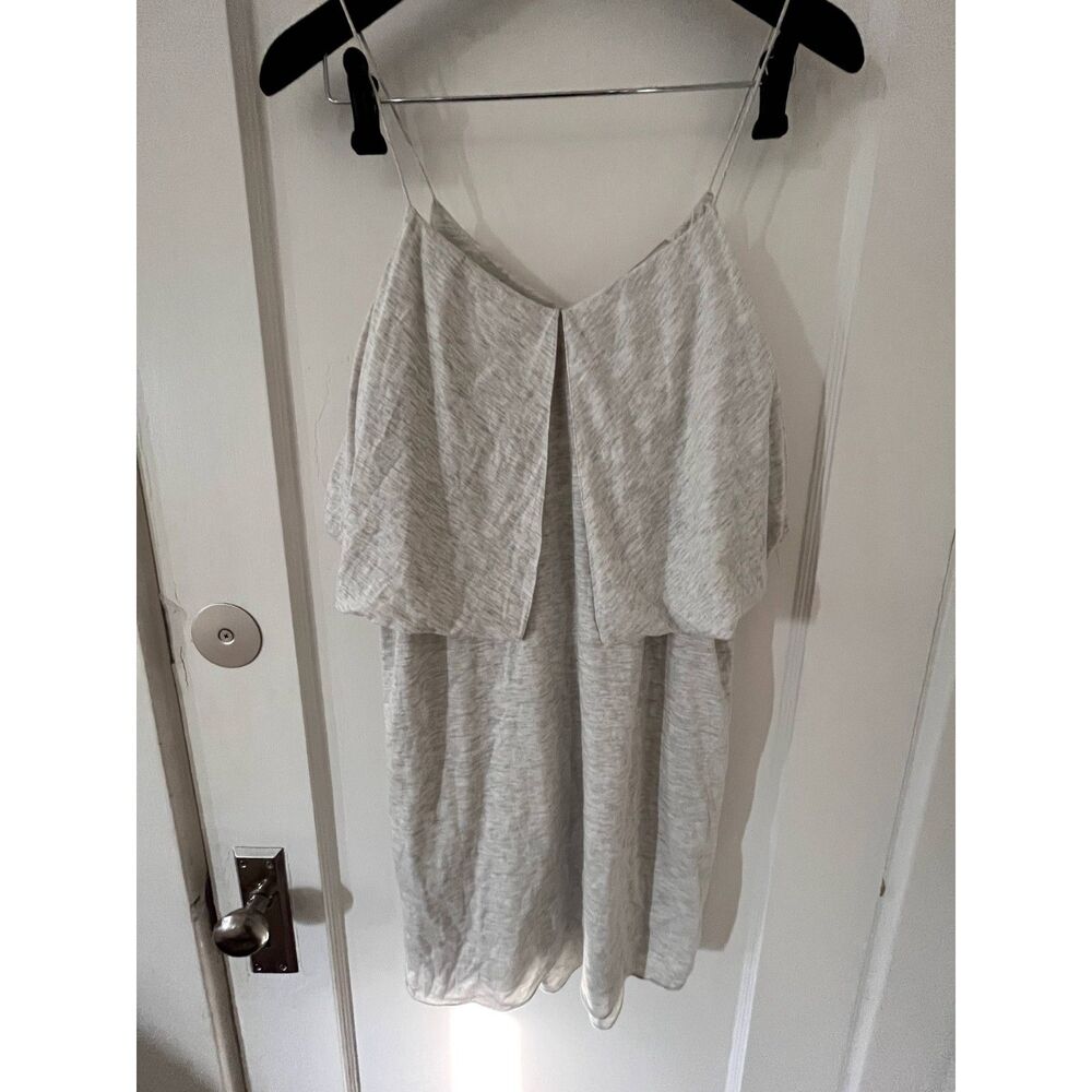 Womens 3.1 Phillip Lim Strap Multilayer Folded Dress Jersey Knit Gray Size 6